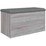  Klupa za cipele siva boja hrasta 82x42x45 cm konstruirano drvo | shoptok.hr