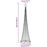 LED božićno drvce s stalakom Hladna bijela 250 cm Metal | shoptok.hr