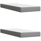  Podesivi krevet s madracem 2 kom. Svjetlosiva Tkanina - Svjetlosiva 200 x 200 cm Dizajn linija | shoptok.hr