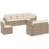  8-dijelni set vrtnih sofa od poliratana s jastucima bež | shoptok.hr