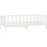  Dnevni ležaj s madracem 90 x 200 cm bijeli od masivne borovine | shoptok.hr