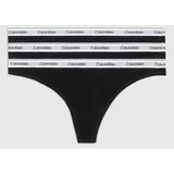 Calvin Klein Underwear THONG 3PK X3 Crna