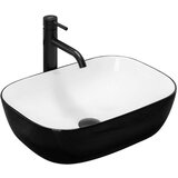 REA Bath Belinda Črno-beli pultni umivalnik Cene