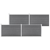 vidaXL Vrtna ograja WPC 699x106 cm siva Cene