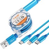 LINQ Univerzalni izvlečni USB kabel 1m, Modra, (5000220171) | Shoptok.si