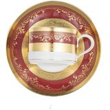 Zepter Masterpiece royal gold bordeaux šolja za čaj/kafu 0,22 l sa tacnom 16,5 cm | ePonuda.com