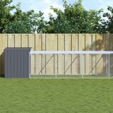 vidaXL Kokošnjak z izhodom antraciten 110x609x110 cm pocinkano jeklo | Shoptok.si
