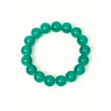 Yups Bracelet of pearls on an elastic band green