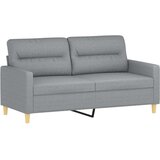  Dvosed svetlo siv 140 cm blago, (20925446) | Shoptok.si