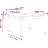  Stolić za kavu Sonoma 60 x 60 x 36 cm Konstruirano drvo | shoptok.hr