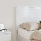  Vzglavje z vzglavjem Sijajno belo 135 cm Konstruiran les, (5000109491) | Shoptok.si
