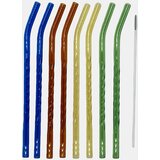 Sinsay Set staklenih slamki s četkom za čišćenje 9 pack | shoptok.hr