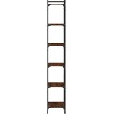 Regal za knjige 6 razina smeđa boja hrasta 40x30x188 cm drveni | Eponuda.com