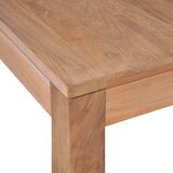  Stolić za kavu od masivne tikovine prirodni 60 x 60 x 40 cm | shoptok.hr