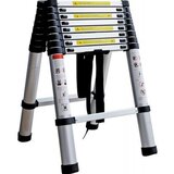 Tark Aluminijasta teleskopska lestev 2 x 9 (višina: 2,6 m, transportna dolžina: 75 cm, nosilnost: 150 kg) Cene