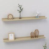 Maison Chic 2 kosi Stenske Police - Viseče police sonoma hrast 80x9x3 cm, (21793931) | Shoptok.si