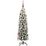 vidaXL Umestno božično drevo Zelena 150 cm PVC in Jeklo in Plastika | Shoptok.si