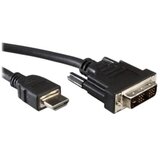 Value DVI / HDMI priključni kabel DVI-D 18+1-polni utikač, HDMI A utikač 10.00 m crna 11.99.5553 sa zaštitom, utikač pri Cijene