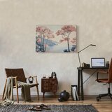  Slika - Landscape with the Ocean Cliffs and Trees in Delicate Pink Shades 30x20 Standard | shoptok.hr
