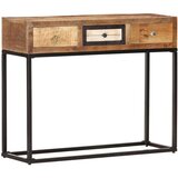 vidaXL Konzolna mizica zlata 90x30x75 cm trden predelan les | Shoptok.si