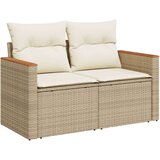  6-dijelni set vrtnih sofa s jastucima bež od poliratana | shoptok.hr