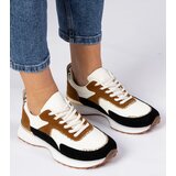Gemre White and black women's sneakers with glitter Elizar | shoptok.hr