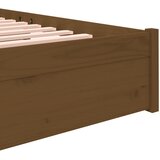  Okvir za krevet boja meda drveni 120 x 190 cm mali bračni | shoptok.hr