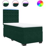 Box spring krevet s madracem tamnozeleni 80 x 200 cm baršunasti | shoptok.hr