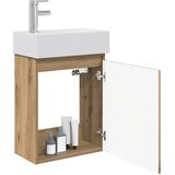  Jedinstveni ormar za kupaonicu s umivaonikom Hrast artisan | shoptok.hr