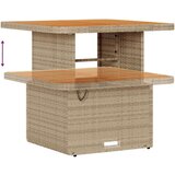  Set za vrtno objedovanje s jastučićima 3 komada Bež Poliratan Akacija | shoptok.hr