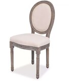  Jedilni stoli 6 kosov krem blago | Shoptok.si