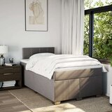 vidaXL Box spring postelja z vzmetnico taupe 120x200 cm blago, (21305067) | Shoptok.si