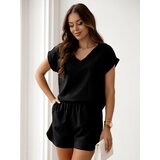 Resti Linen women’s set with short sleeves and short shorts | Shoptok.si