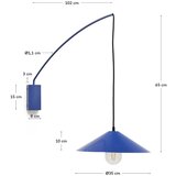 Kave Home Modra stenska svetilka ø 35 cm Kally – | Shoptok.si