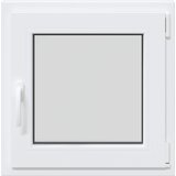  Prozor za podrum RISOR 60 x 60 cm PVC i staklo Bijela | shoptok.hr