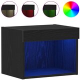  Set TV komoda s LED svjetlima 2 pcs Crni hrast 40 x 30 x 30 cm | Eponuda.com