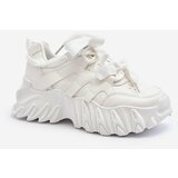 Kesi women's sneakers with a chunky sole, white ellerai cene