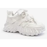 Kesi Women's sneakers with a chunky sole, white Ellerai