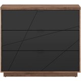 XORA komoda, črna, barve hrasta | Shoptok.si
