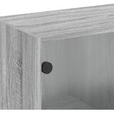  Zidni ormarić sa staklenim vratima boja hrasta 68x37x68,5 cm | shoptok.hr