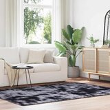 vidaXL Čupavi tepih s visokim vlaknima tamnosiva 160x230 cm poliester Cijene