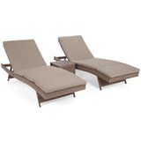  Bora-Bora ležaljka sa stolom u boji đumbira / smeđe melanže | shoptok.hr