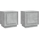  Noćni ormarići 2 kom boja betona 44x35x45 cm konstruirano drvo | shoptok.hr