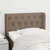  Uzglavlje s ušima smeđesivo 83x16x78/88 cm od tkanine | shoptok.hr