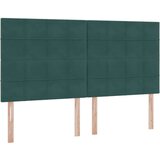  Krevet s od storage s madracem Tamnozelena 180 x 200 cm Baršun - Tamnozelena 180 x 200 cm Blok sa kvadratićima | shoptok.hr