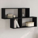 vidaXL Zidna polica crna 100x20x53 cm od konstruiranog drva Cijene