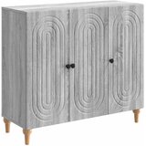 vidaXL Strani šal Siva Sonoma 89 x 34,5 x 80 cm Inženirski les, (5000217706) | Shoptok.si