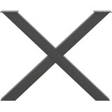  Noge za blagovaonski stol u obliku slova X, 2 kom, antracit, 90 x (72-73) cm, čelik | shoptok.hr