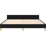  Okvir za krevet s uzglavljem crni 180 x 200 cm od tkanine | shoptok.hr