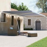  Samostojeća automatska tenda 600 x 300 cm plavo-bijela u